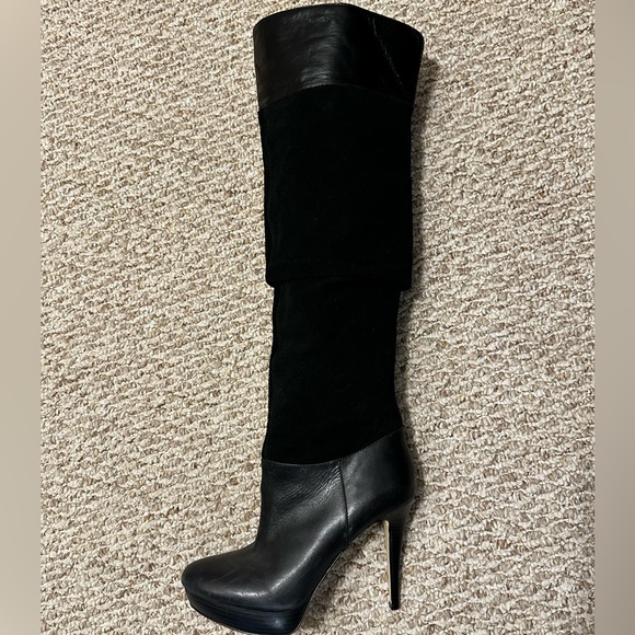INC international Zenya Leather & Suede Platform Stiletto Boot size 8 - Picture 8 of 8